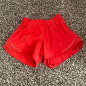 Lululemon Hotty hot shorts (carnation Red color)